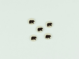 Cocoshell animal buttons